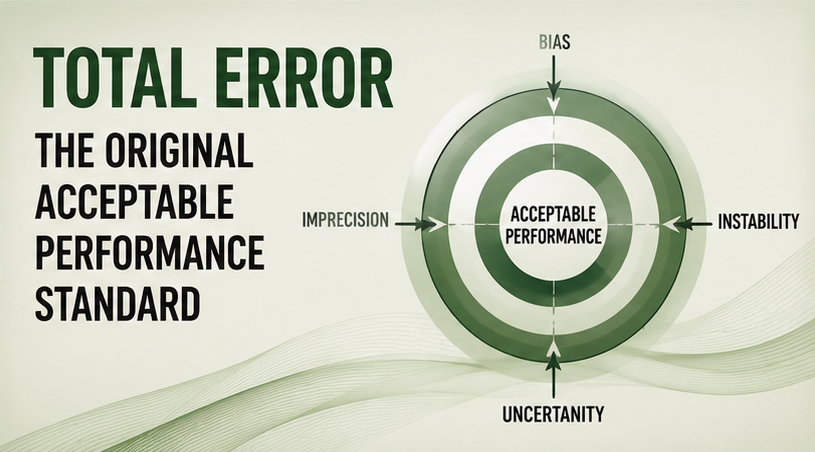 Total Error Acceptable, the original performance standard